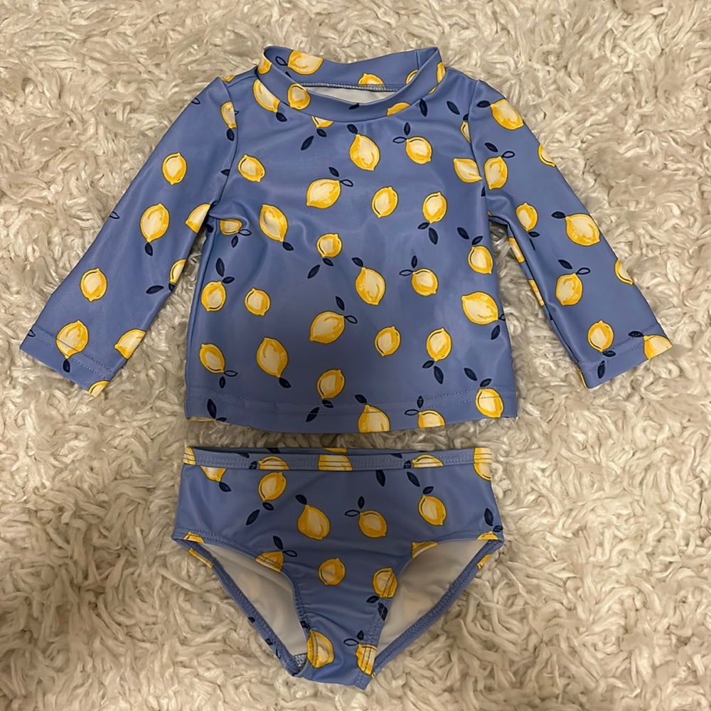 Baby Girls Lemon Bathing Suit